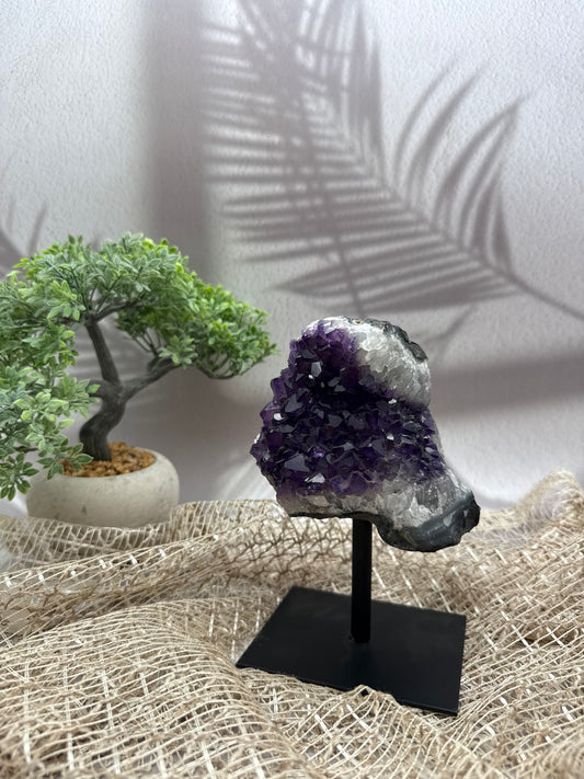 Sibirischer Amethyst auf Ständer - 5