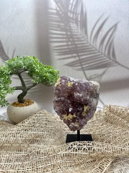 Amethyst mit Calcit - I
