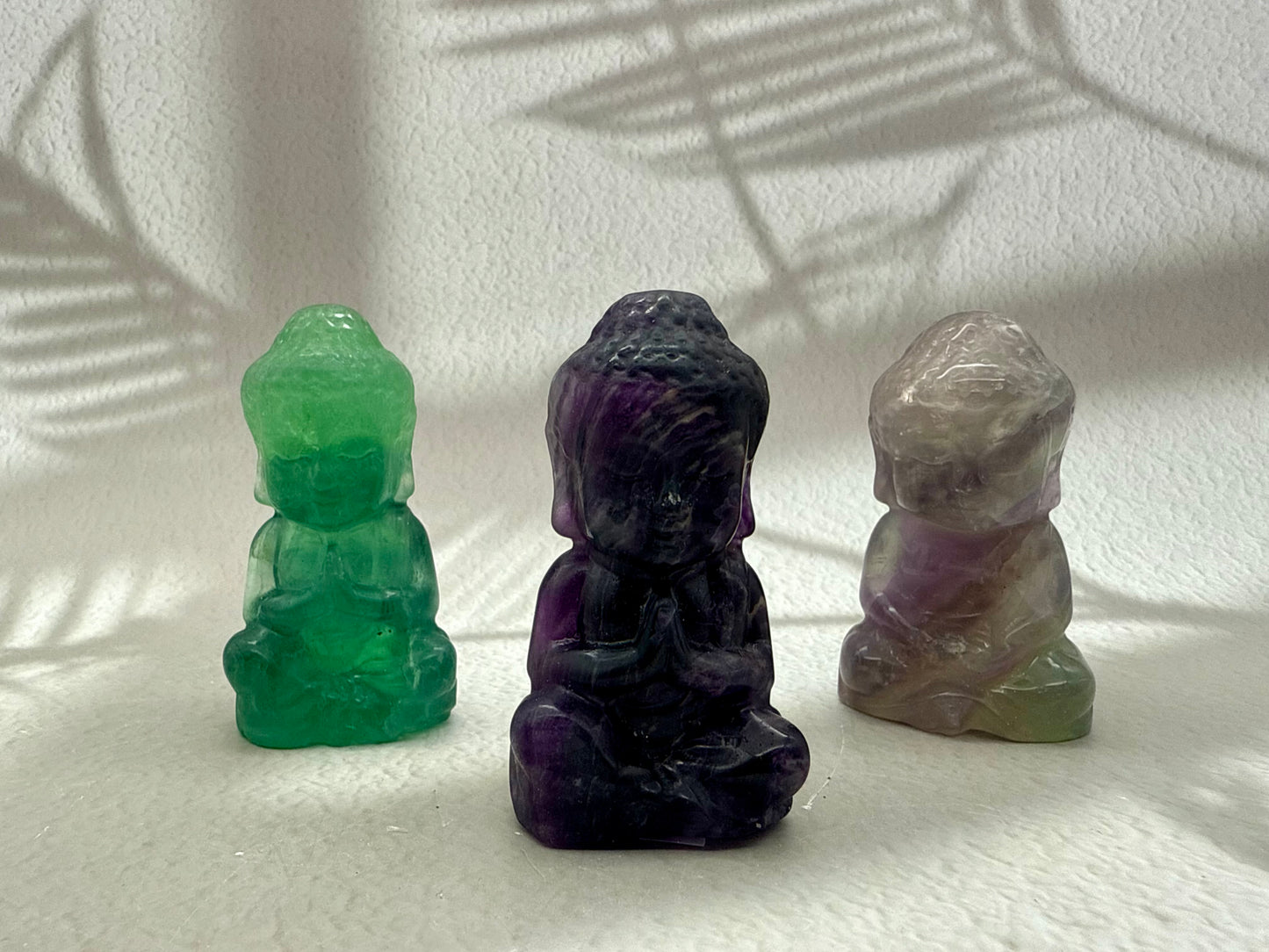 Fluorit Buddha Figuren