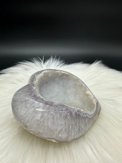 Amethyst - Achat Herz Matt