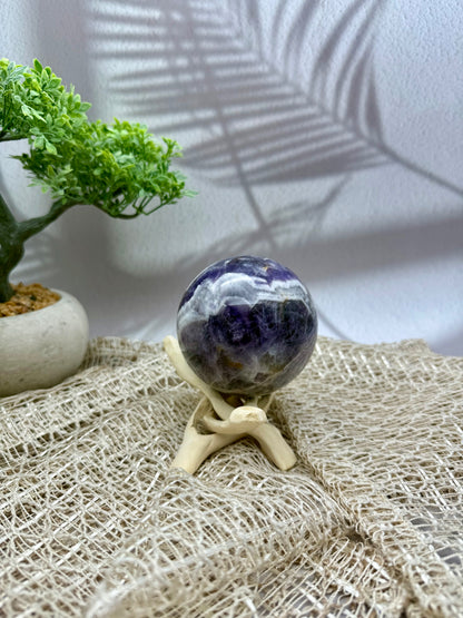 Chevron Amethyst Kugel - I