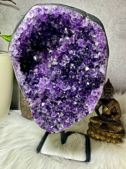 Sibirischer Amethyst auf Ständer