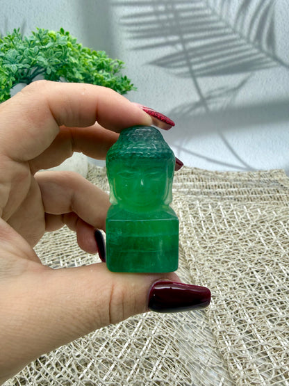 Fluorit Buddha Figuren 1-5