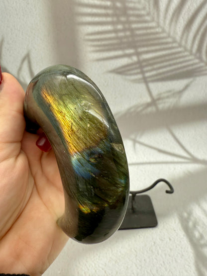 Labradorit Mond auf Ständer