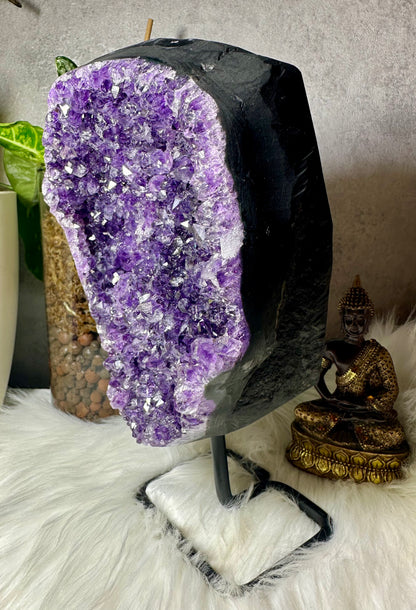 Sibirischer Amethyst auf Ständer