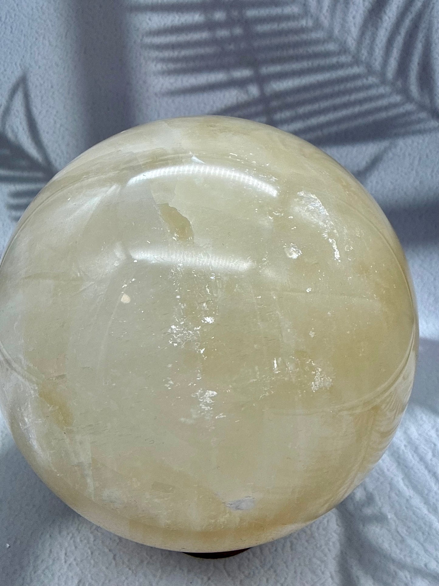 Orangencalcit Kugel - Rainbow 6,4kg