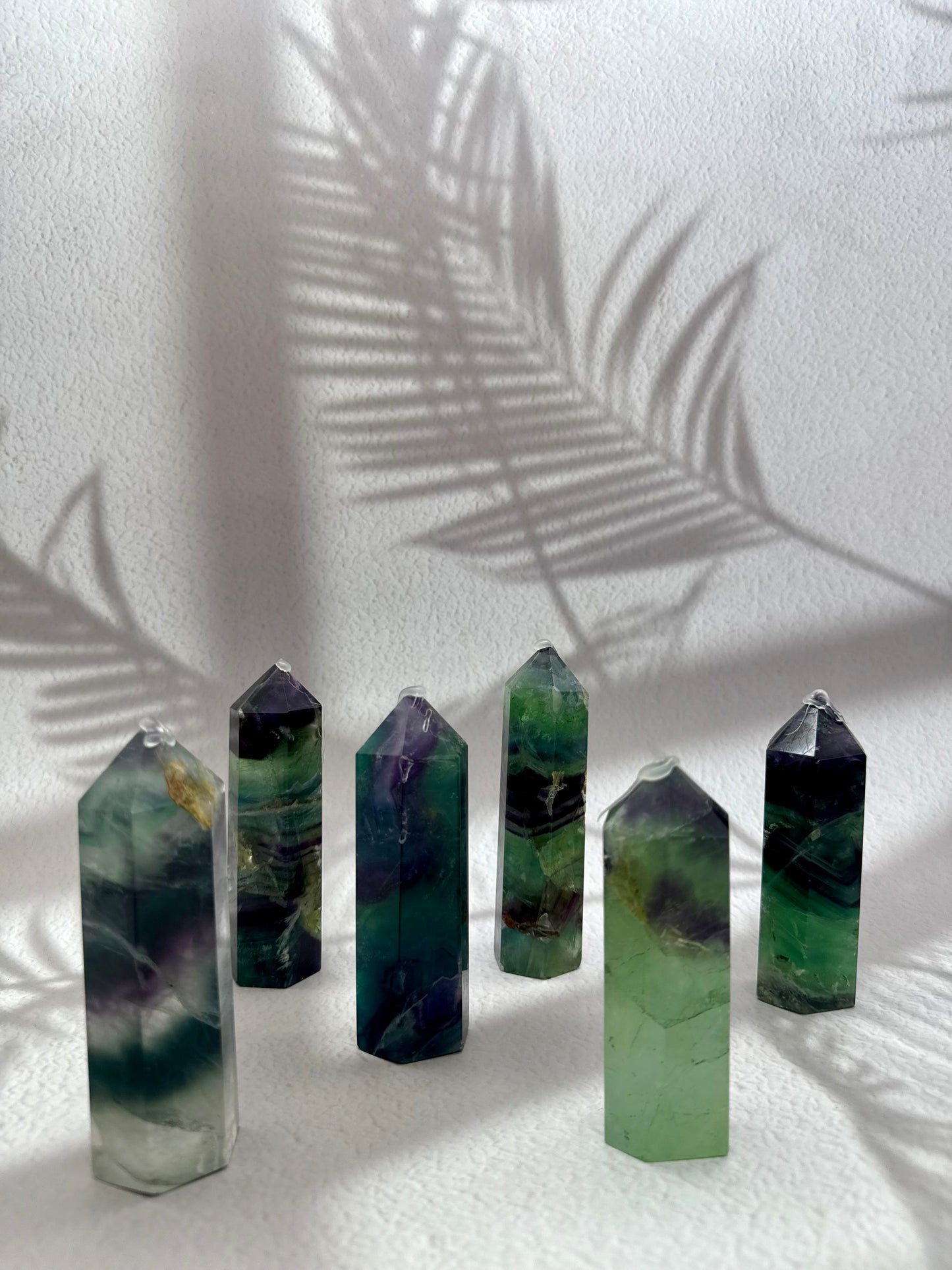 Regenbogen Fluorit Turm