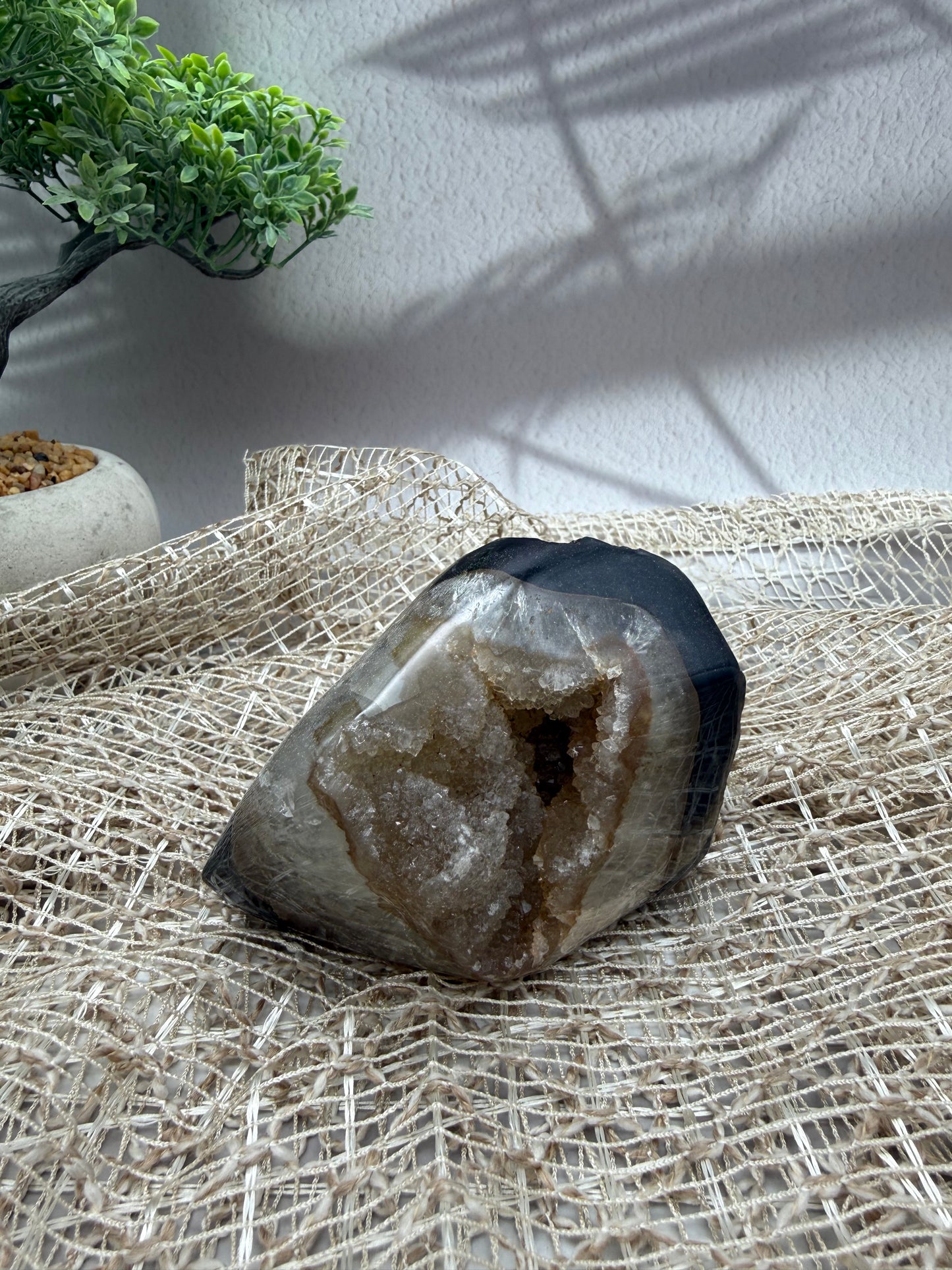 Achat mit Amethyst Druse - 2