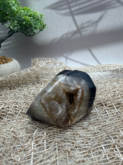 Achat mit Amethyst Druse - 2