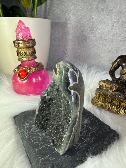 Graue Amethyst Druse