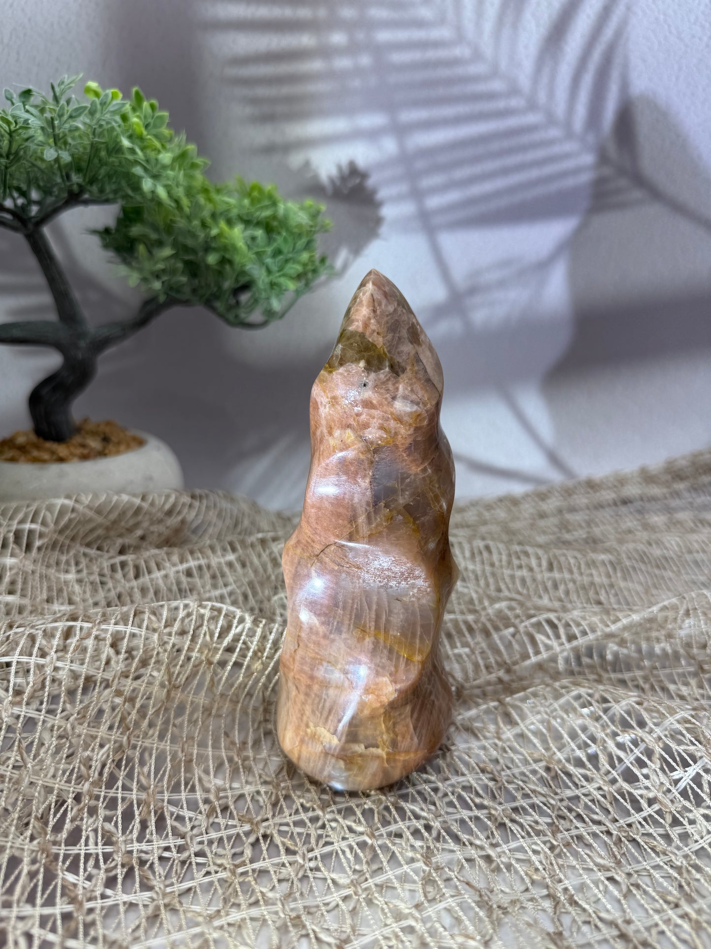 Aprikosen Mondstein Flamme