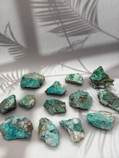 Chrysokoll Rohstücke Rarität