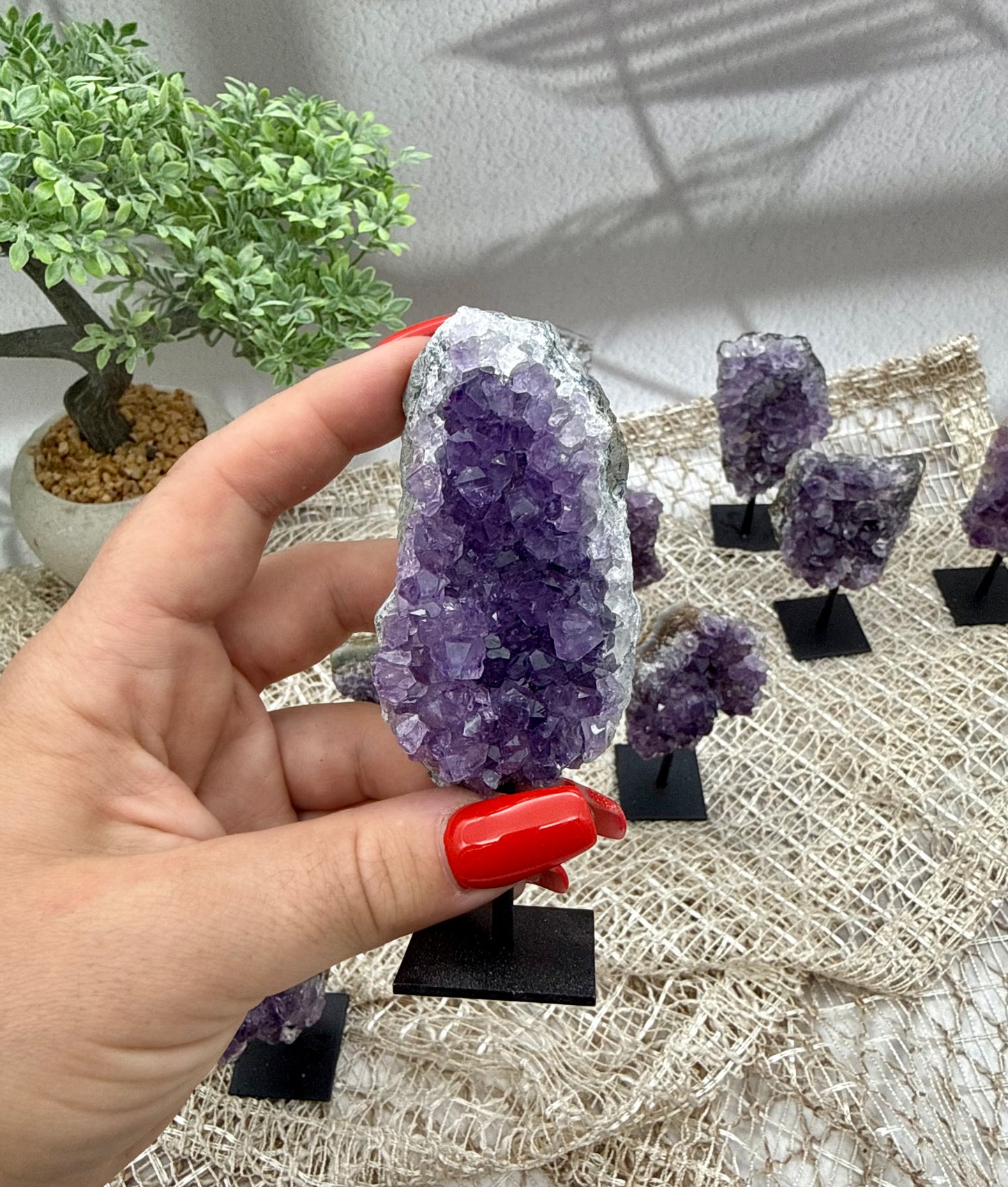 Amethyst mini auf Ständer - Mystery
