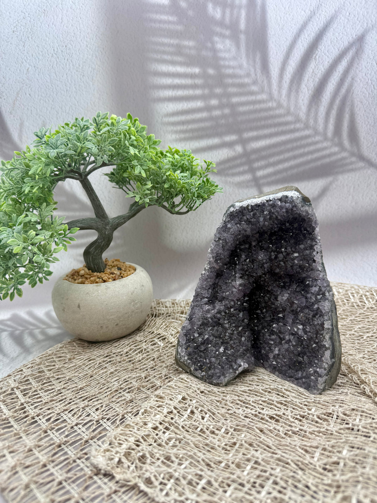 Amethyst Druse - Lila/Grau V