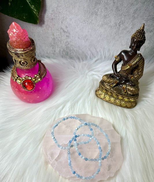 Aquamarin Armband facettiert