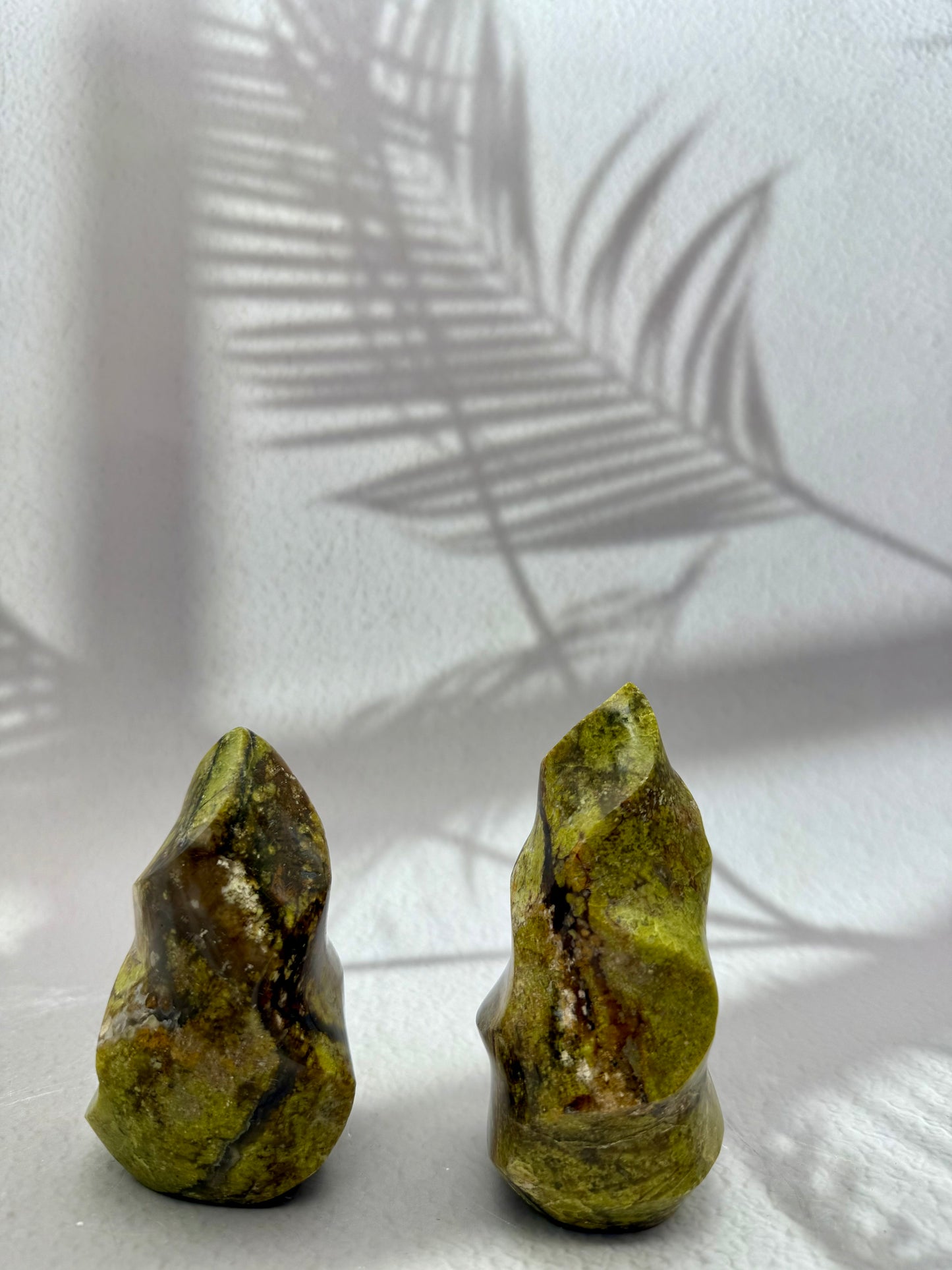 Grüner Opal - Flamme