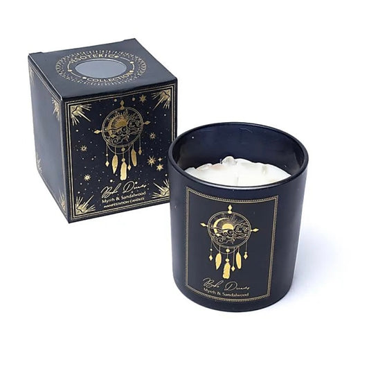 Manifestationskerze Boho Dreams - Bergkristall