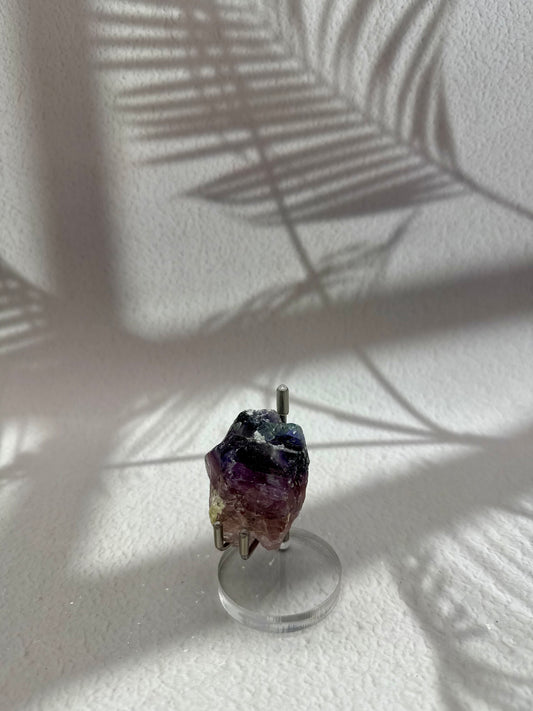 Fluorit Rohstück - lila/rosa