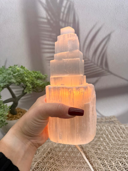 Selenit Lampe - L