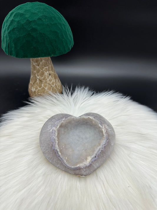 Amethyst Herz Matt