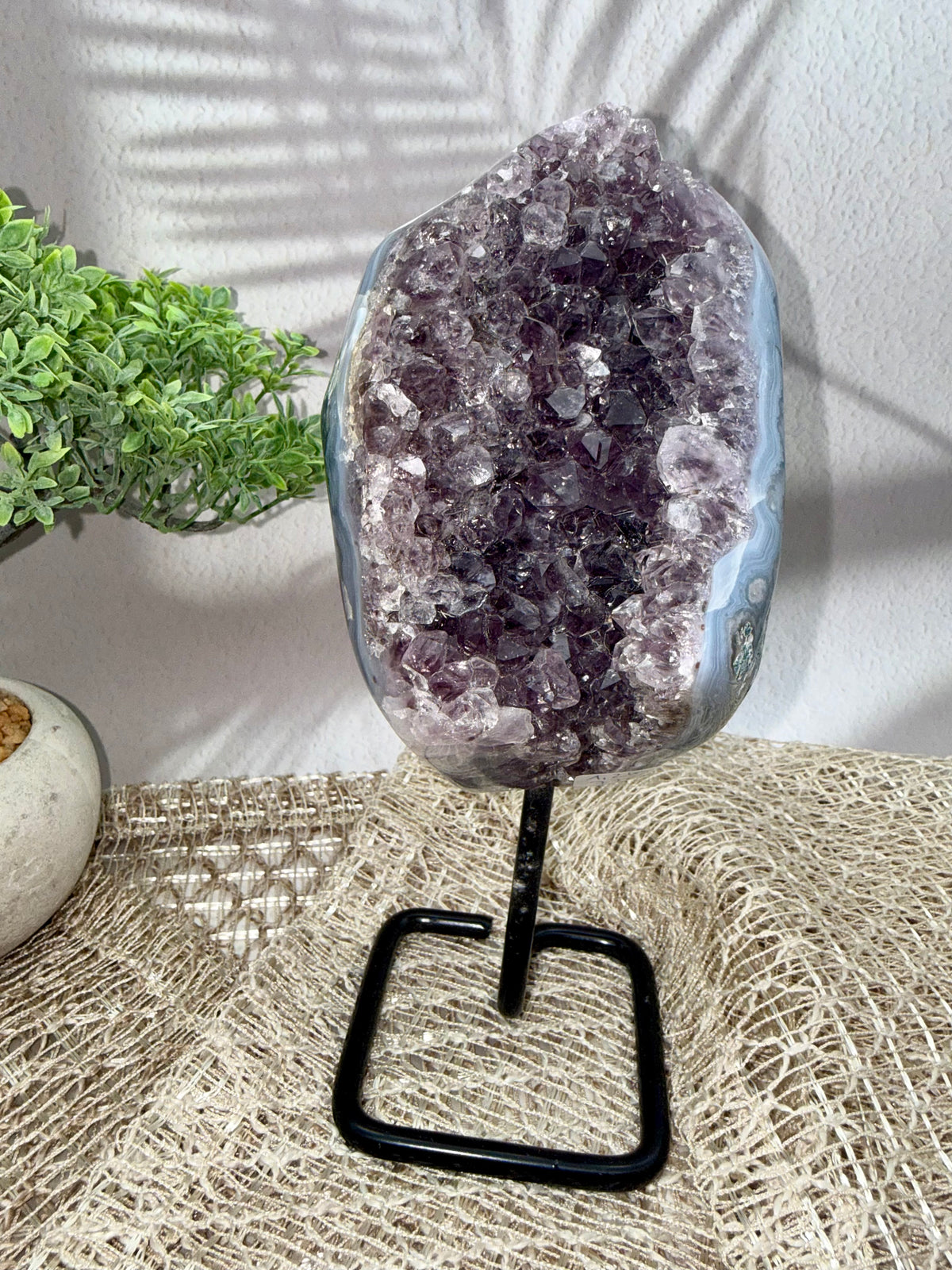 Amethyst x Achat Druse