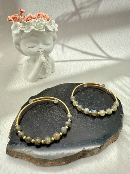 Labradorit Kreolen Armband