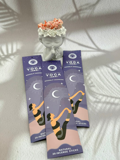 YOGA Räucherstäbchen - Moonlit Jasmin (Süß/Blumig)