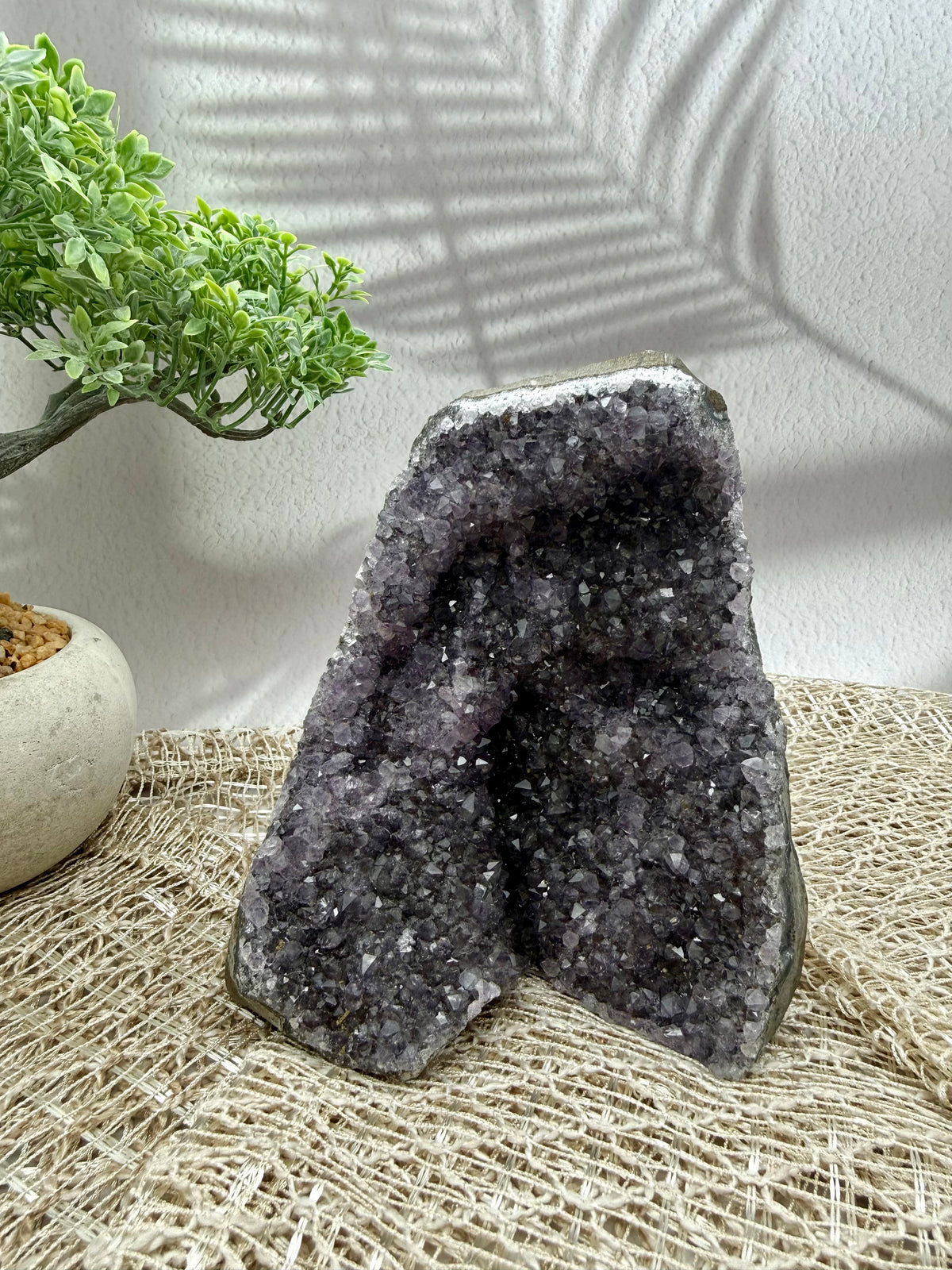 Amethyst Druse - Lila/Grau V
