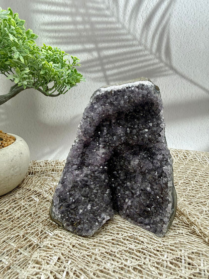 Amethyst Druse - Lila/Grau V