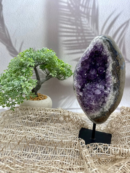 Sibirischer Amethyst auf Ständer - 3