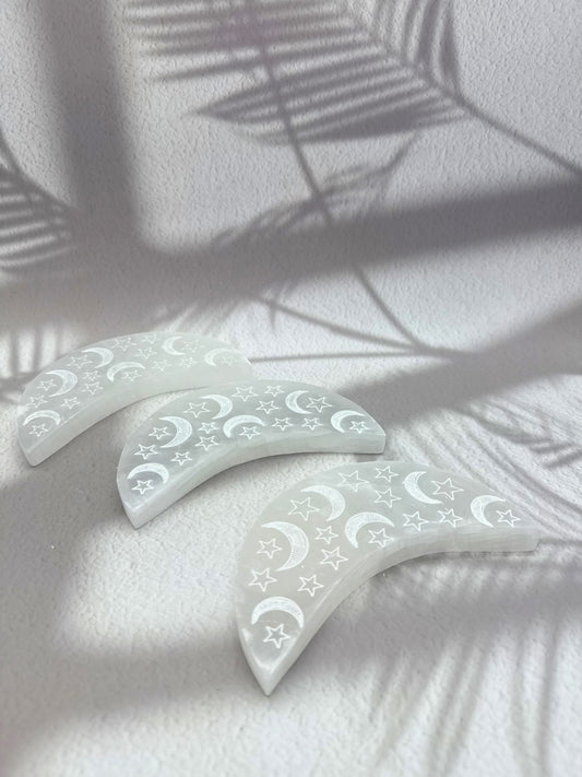 Selenit Ladeplatte Mond