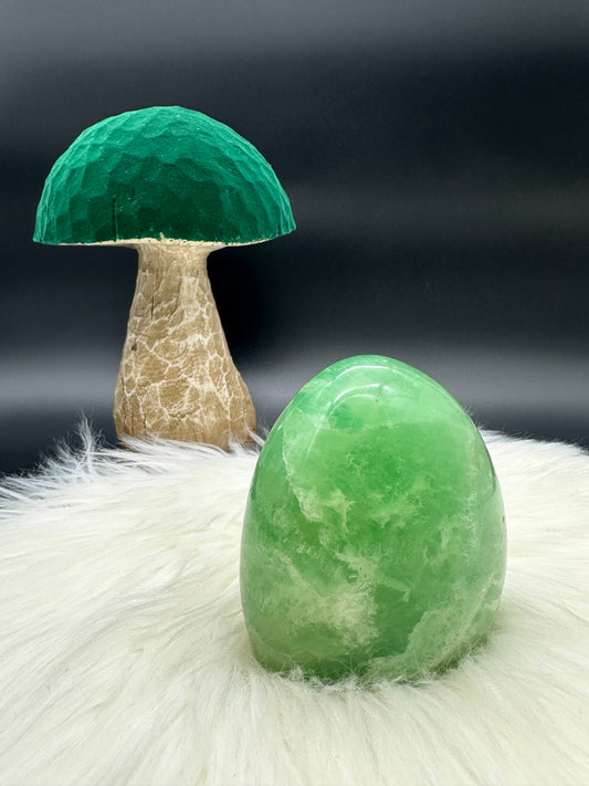 Grüne Fluorit Freiform
