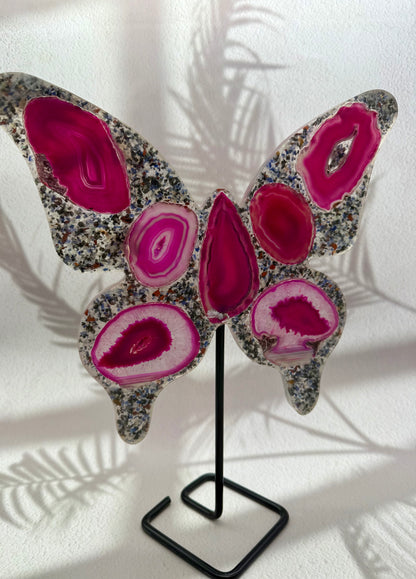 Pinker-Achat Schmetterling