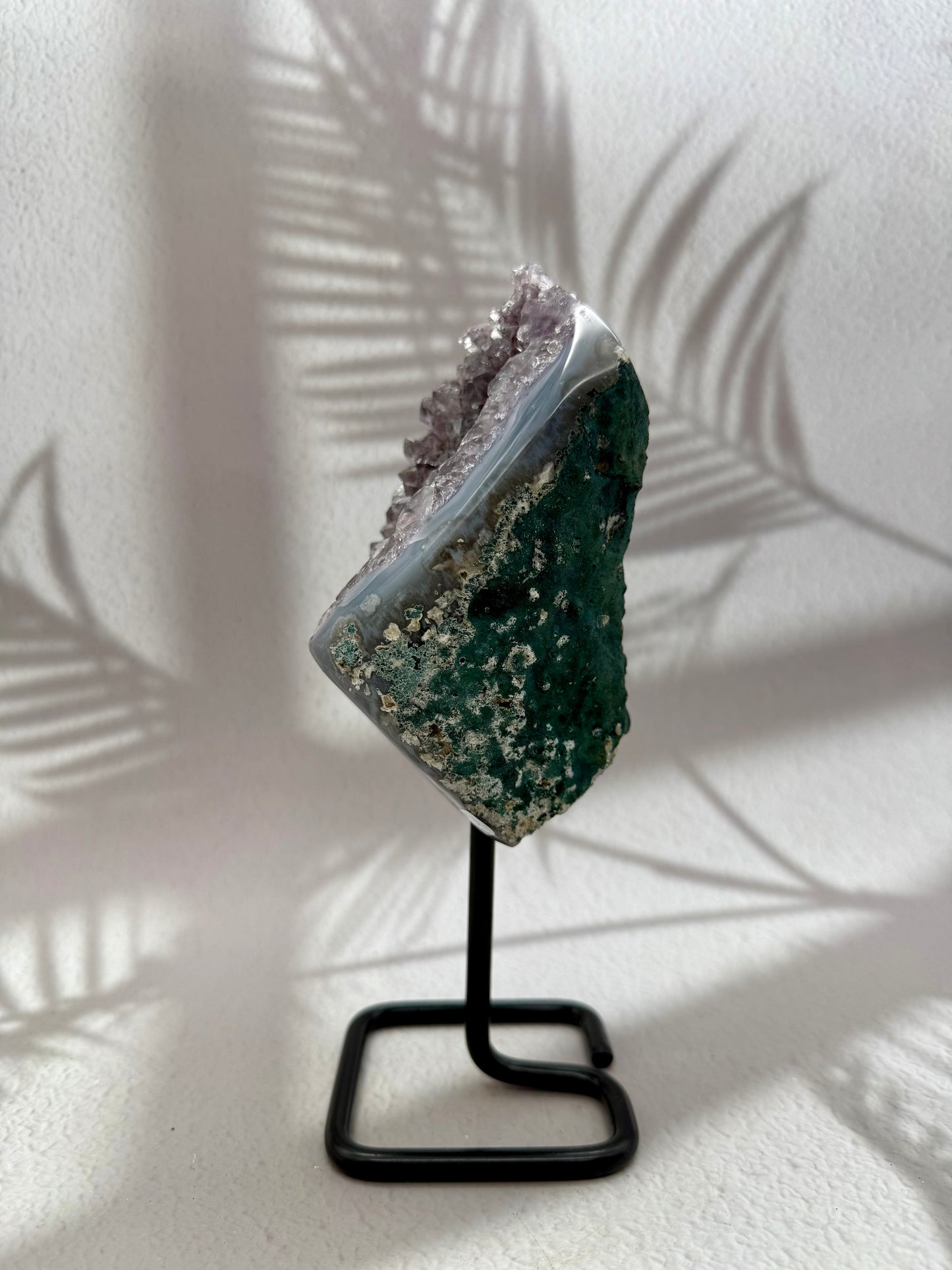 Achat - Amethyst Druse auf Ständer