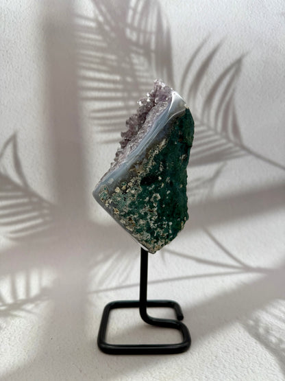Achat - Amethyst Druse auf Ständer