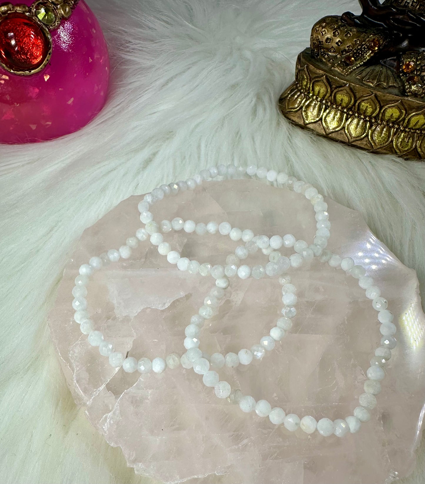 Mondstein Armband facettiert