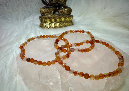 Karneol Armband facettiert