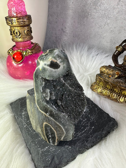 Graue Amethyst Druse