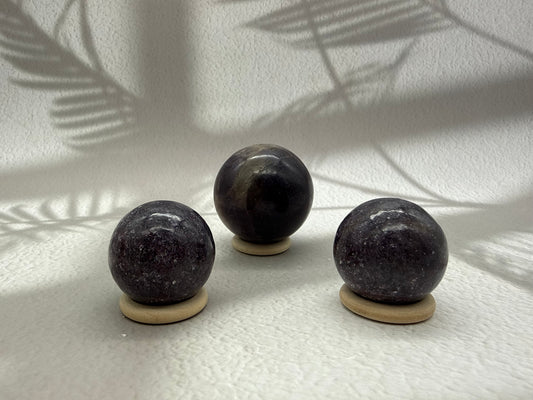 Lepidolith Kugeln 1-3