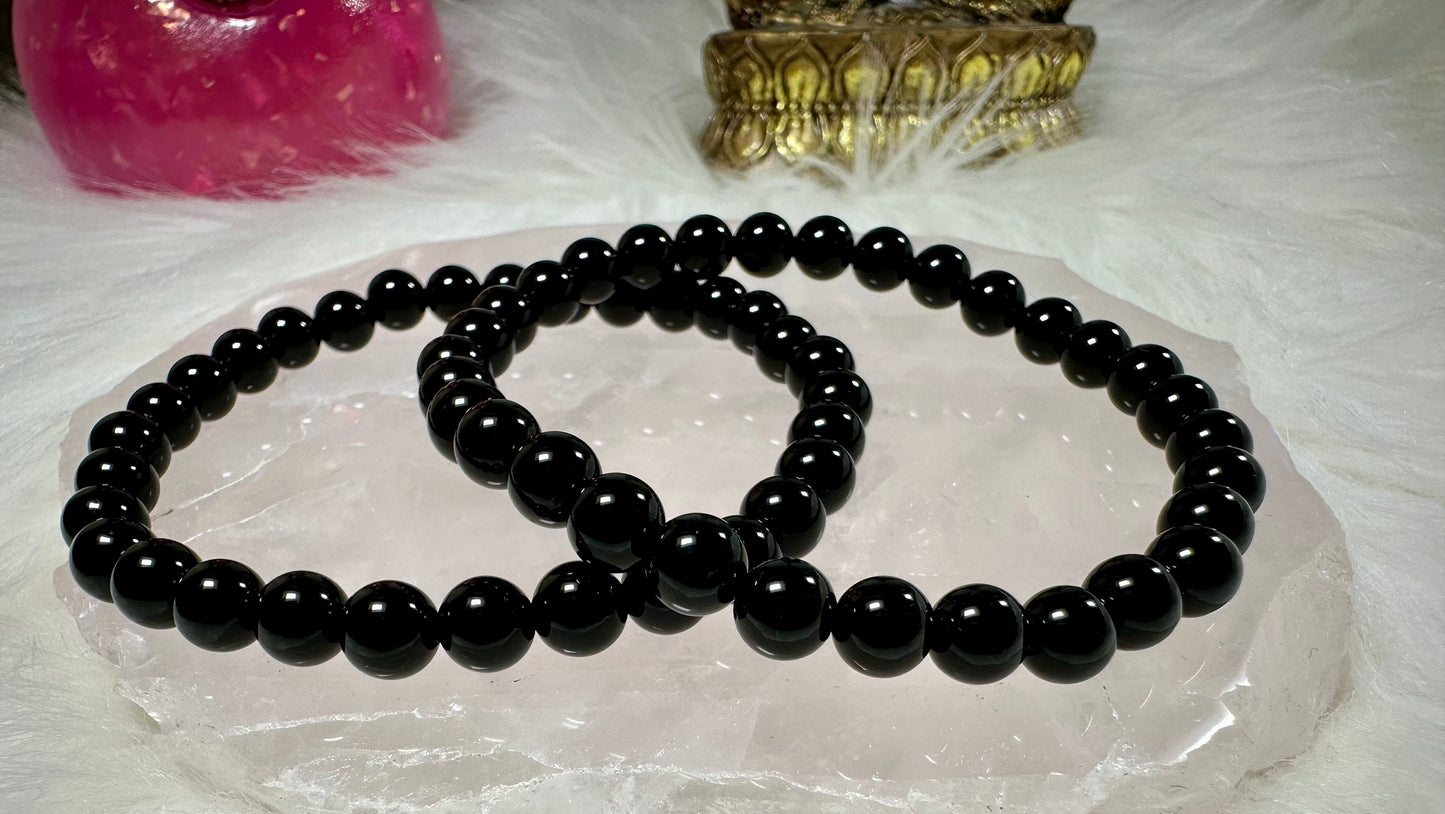 Schungit Perlenarmband