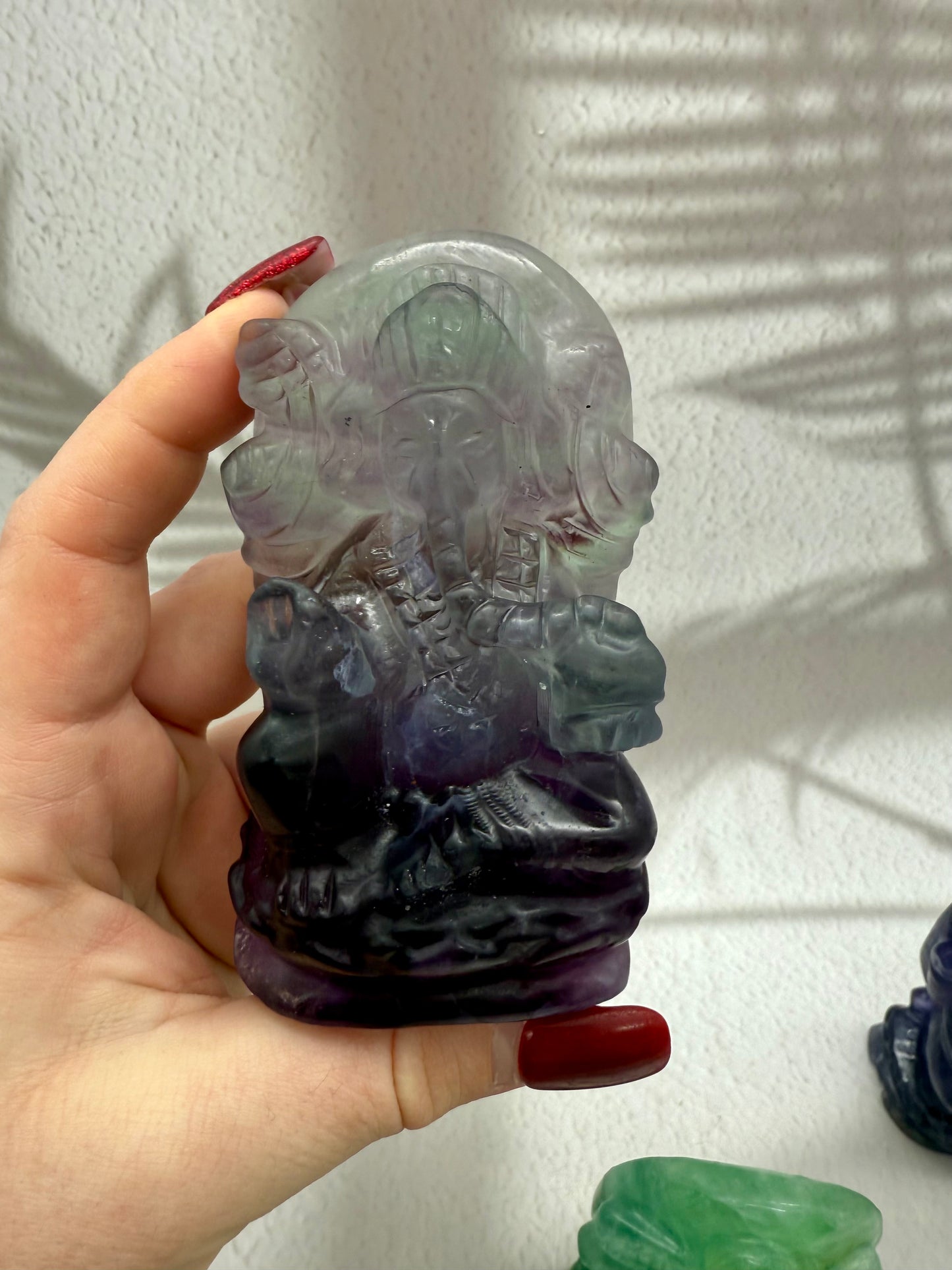 Fluorit Ganesha Figur