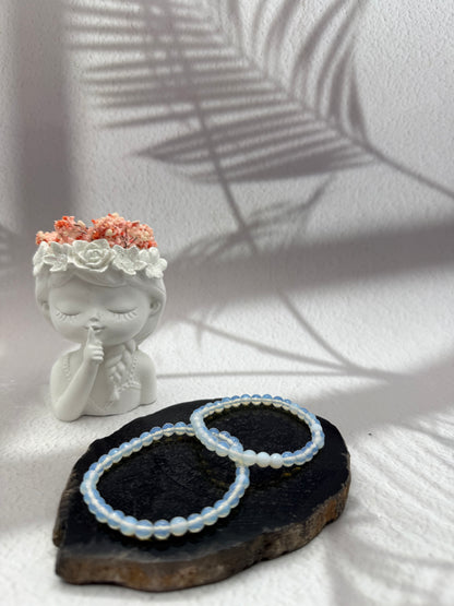 Facettiertes Opalith Armband synthetisch