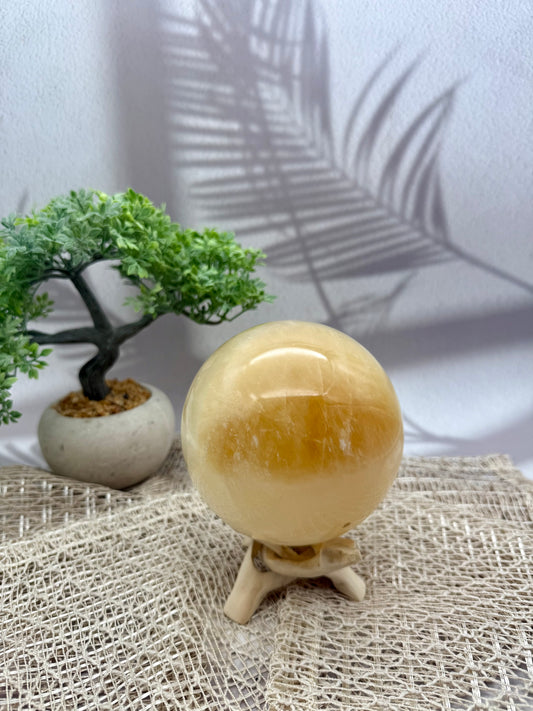 Orangencalcit Kugel - groß II