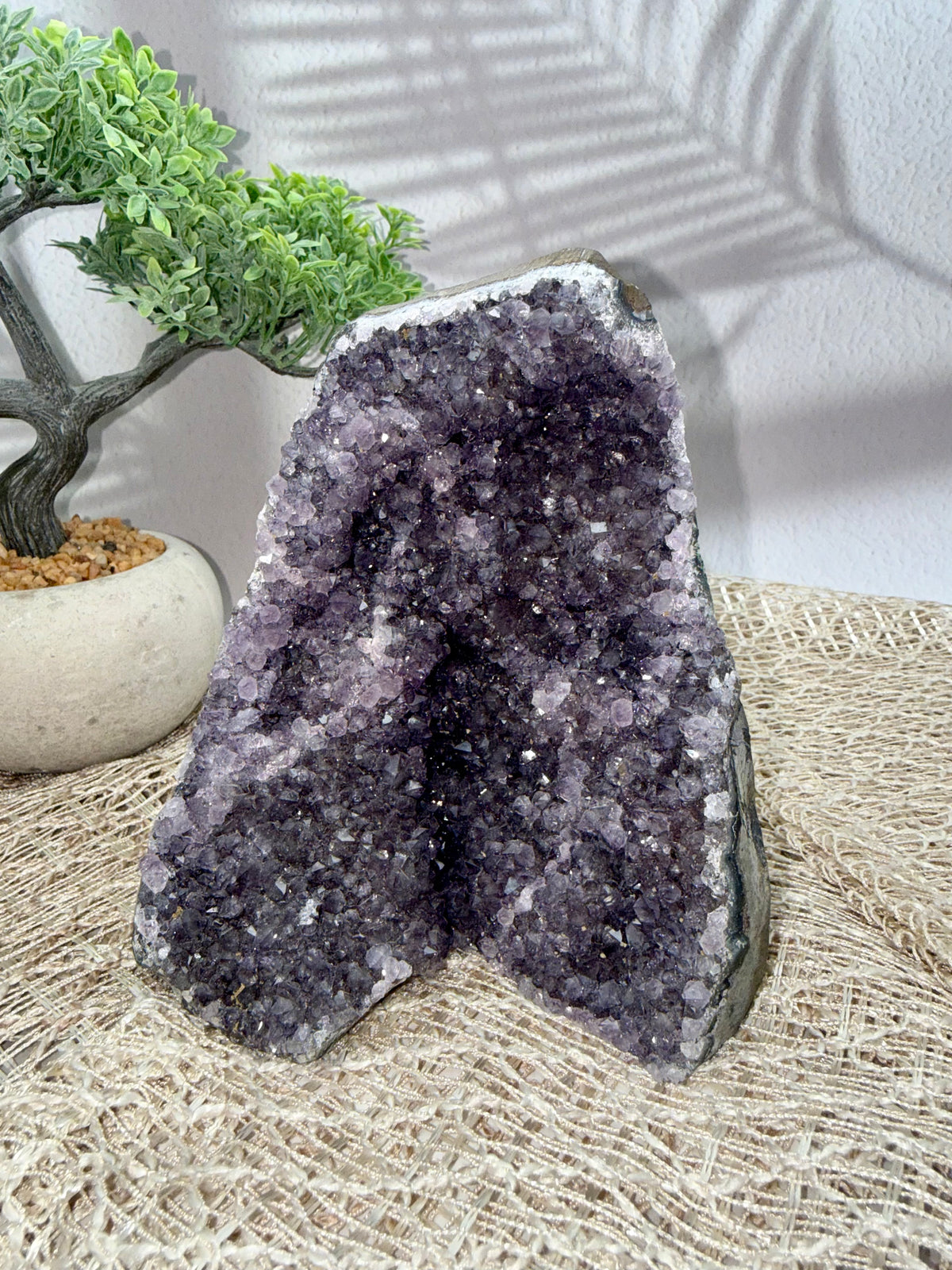 Amethyst Druse - Lila/Grau V