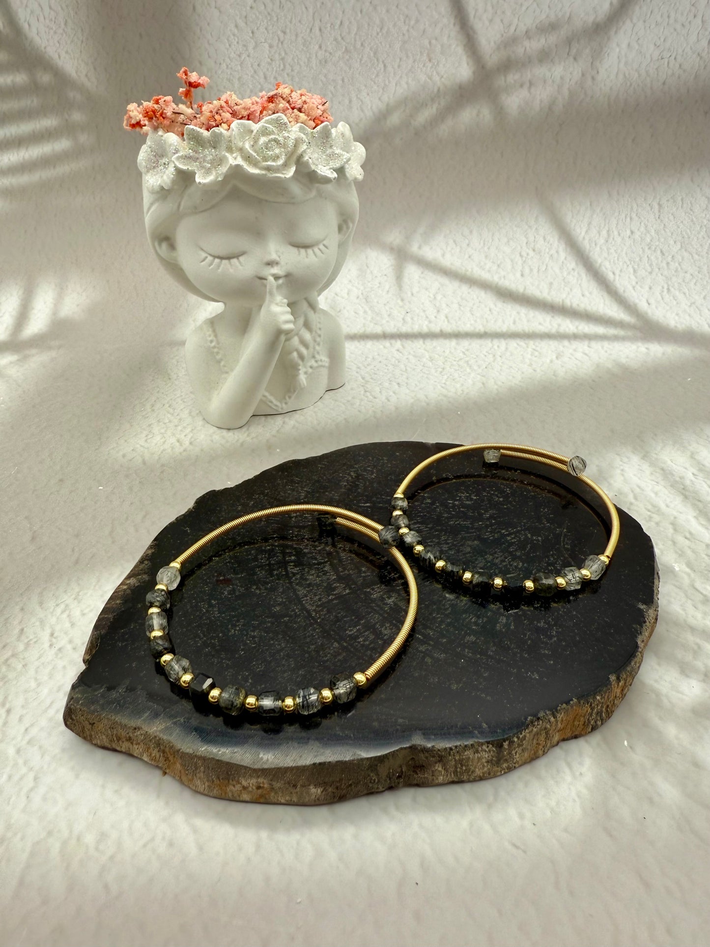 Turmalinquarz Kreolen Armband