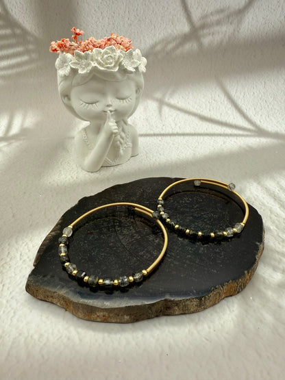 Turmalinquarz Kreolen Armband