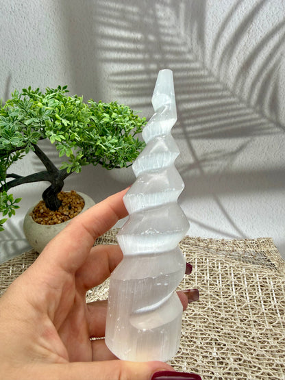 Selenit Spirale groß