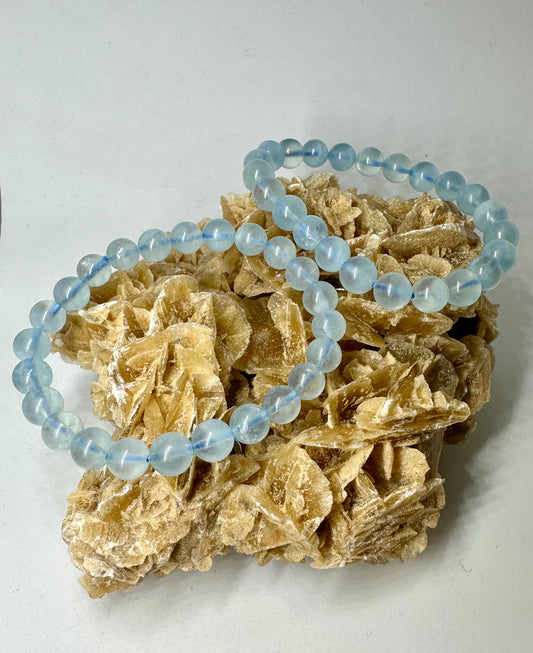 Aquamarin Perlenarmband
