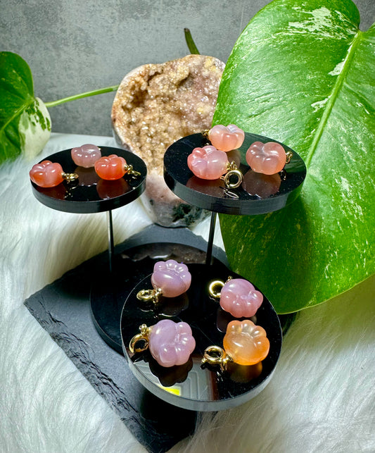 Karneol Pfoten Anhänger Gold