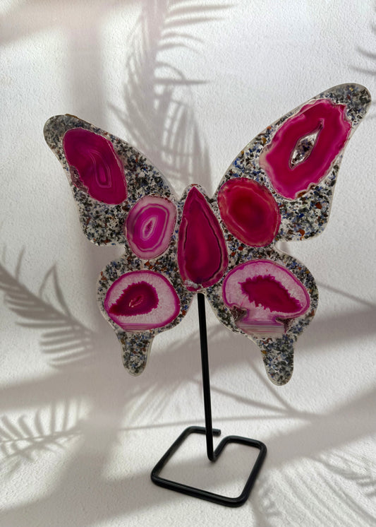 Pinker-Achat Schmetterling
